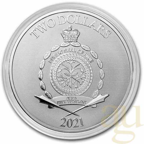 1 Unze Silbermünze Niue Star Wars - The Mandalorian 2021