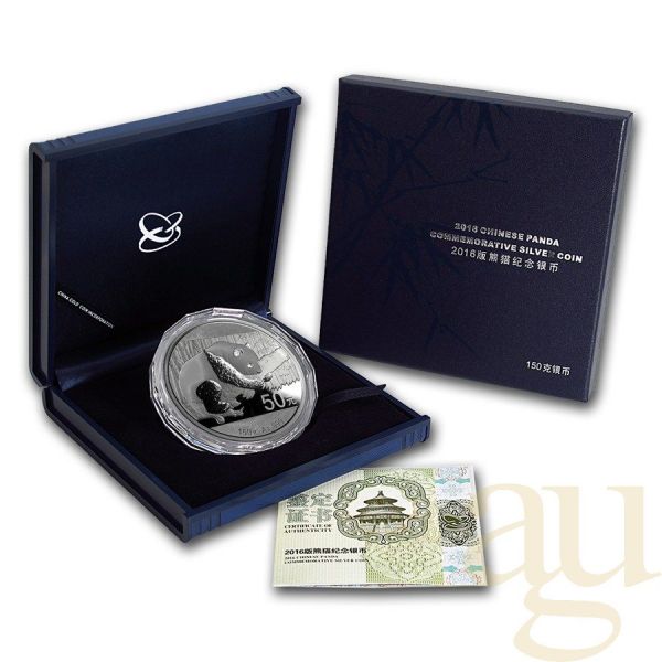 150 Gramm Silbermünze China Panda 2020 proof