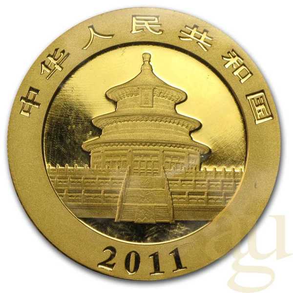 1/4 Unze Goldmünze China Panda 2011
