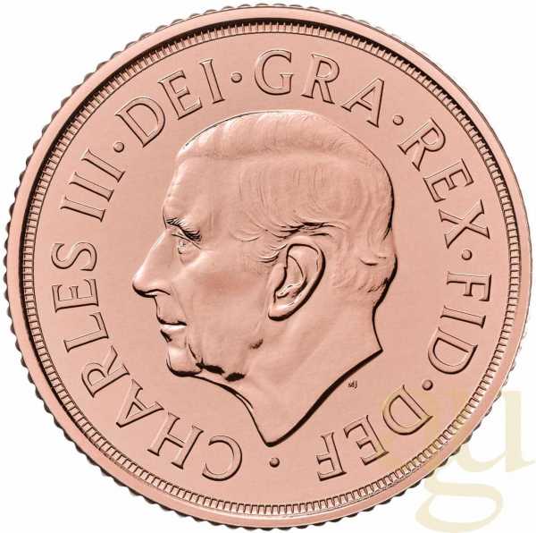2 Pfund Goldmünze Double Sovereign King Charles 2025