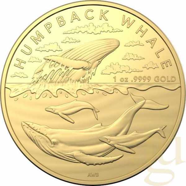 1 Unze Goldmünze Australien Antarctic Territory - Humpback Whale 2023