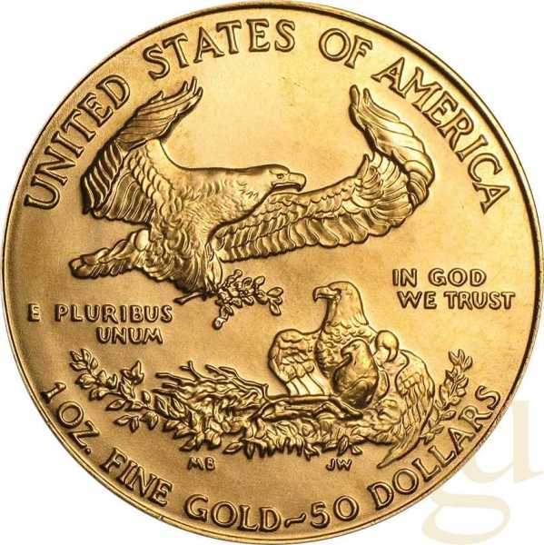 1 Unze Goldmünze American Eagle 1989