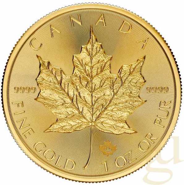 1 Unze Goldmünze Maple Leaf 2025 in Blisterkarte