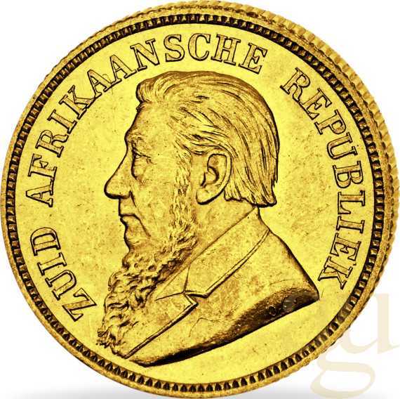 1 Pfund Goldmünze Südafrika Ohm Krüger 1892-1898