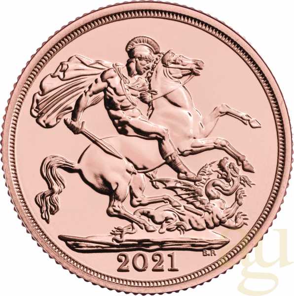 1 Pfund Goldmünze Sovereign Elisabeth 2021