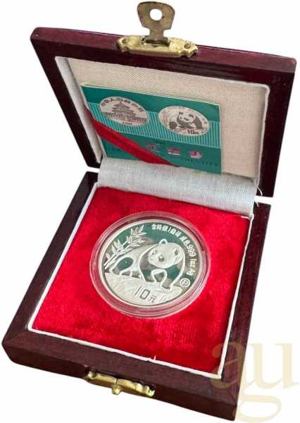 1 Unze Silbermünze China Panda 1990 - polierte Platte