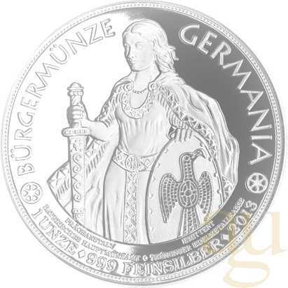 1 Unze Silber Bürgermünze Germania