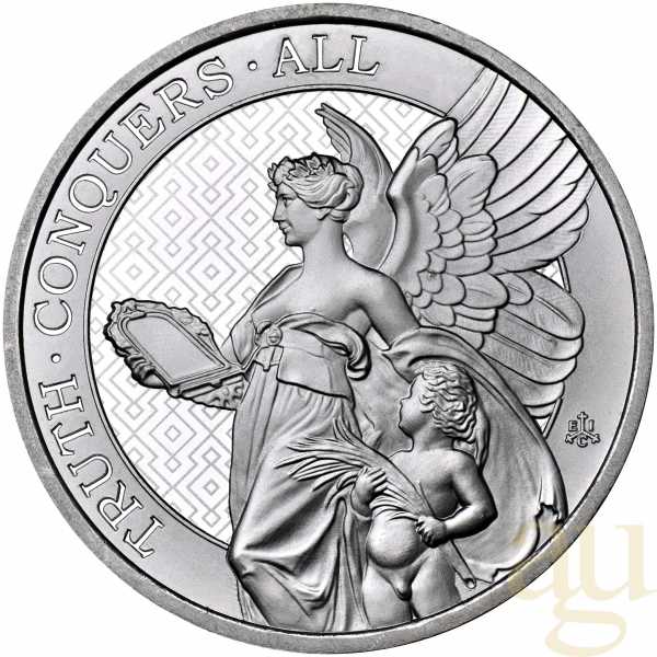 1 Unze Silbermünze St. Helena - The Queen´s Virtues - Truth 2022