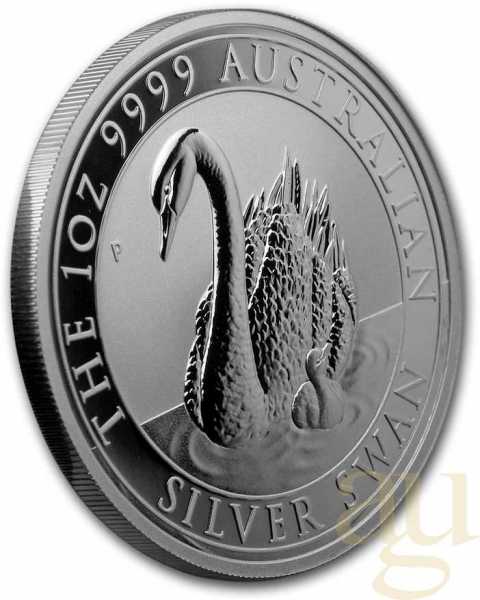 1 Unze Silbermünze Australien Schwan 2018