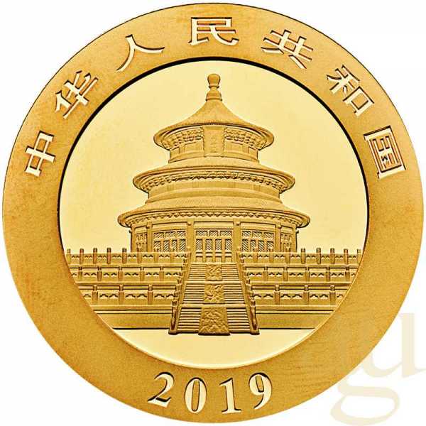 8 Gramm Goldmünze China Panda 2019