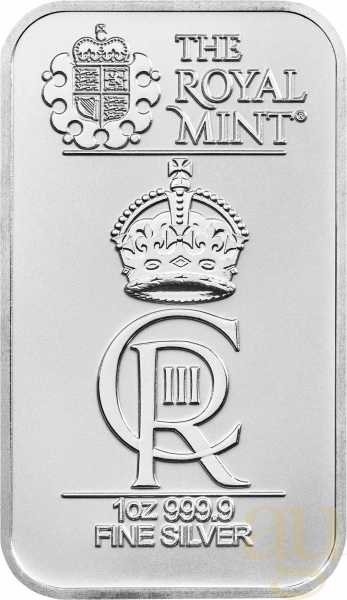 31,1 Gramm Silberbarren The Royal Mint - Coronation Celebration