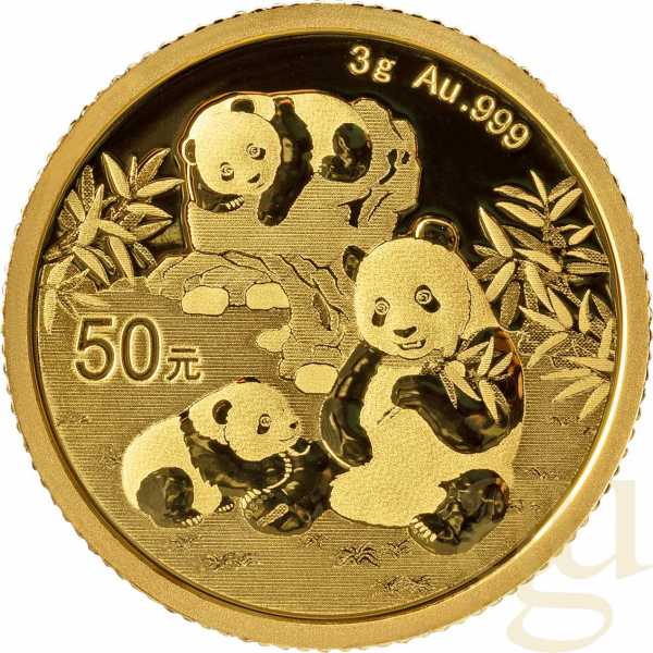 3 Gramm Goldmünze China Panda 2025