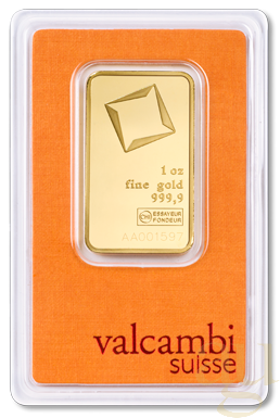 31,1 Gramm Goldbarren Valcambi