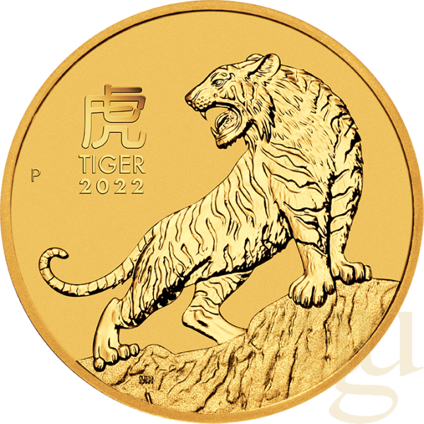 1/20 Unze Goldmünze Australien Lunar III Tiger 2022