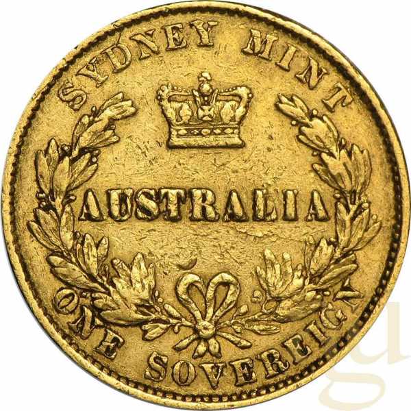 1 Sovereign Goldmünze Victoria Jugend - Australien
