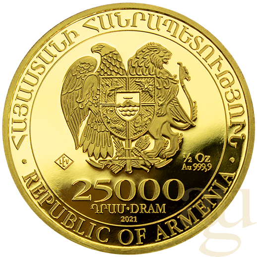 1/2 Unze Goldmünze Arche Noah 2021