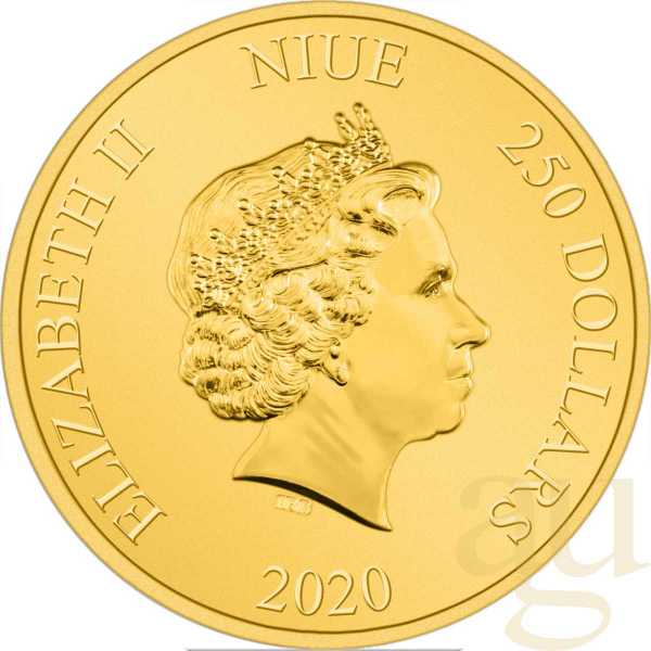 1 Unze Goldmünze Niue Schildkröte 2020