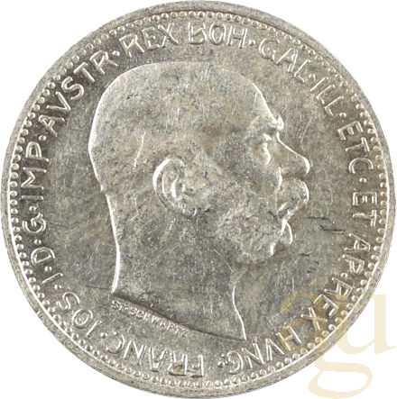 1 Krone Silbermünze Österreich - Ungarn