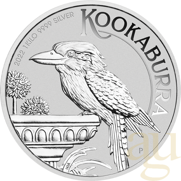 1 Kilogramm Silbermünze Australien Kookaburra 2022