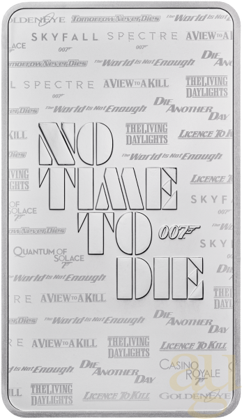 10 Unzen Silberbarren The Royal Mint - James Bond 007 - No Time To Die